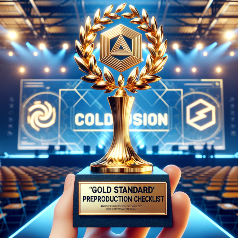ColdFusion Pre Production Gold Standard