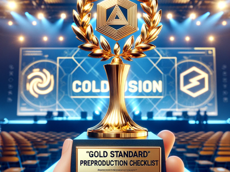 ColdFusion Pre Production Gold Standard