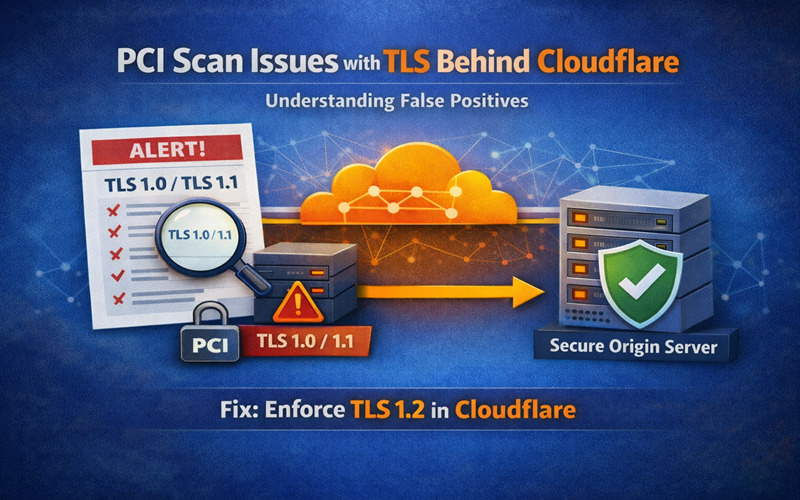 Why PCI Scans Flag TLS Issues Behind Cloudflare (and How to Fix False Positives)