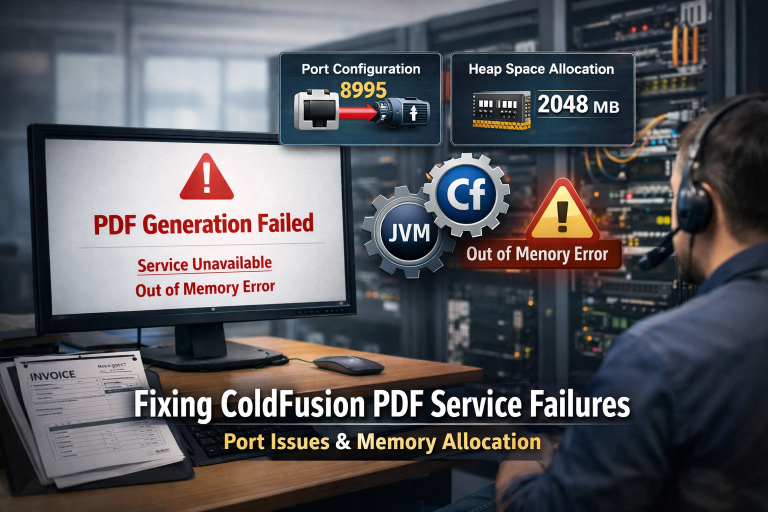 When ColdFusion PDF Services Fail: A Real-World Fix (and How to Prevent It)