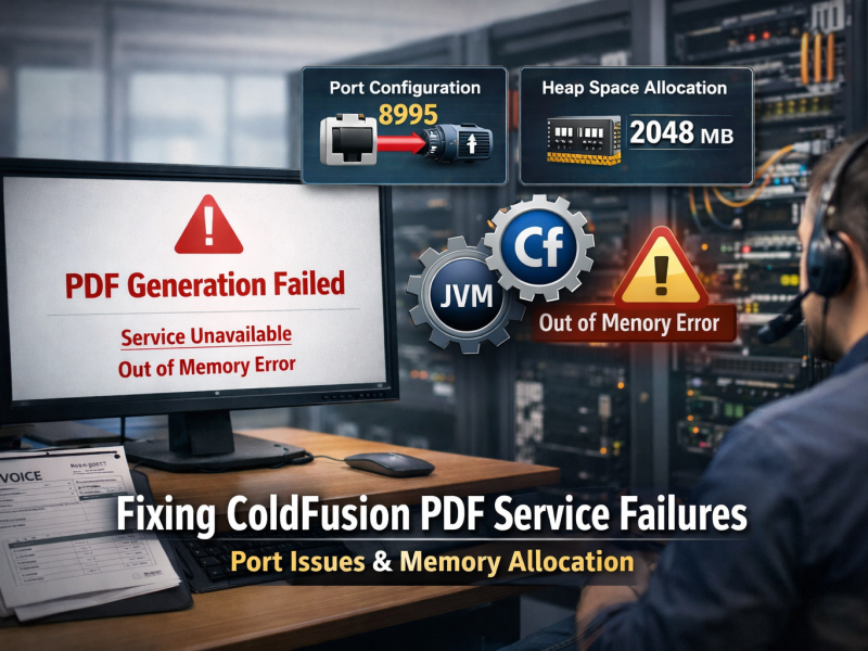 When ColdFusion PDF Services Fail: A Real-World Fix (and How to Prevent It)